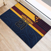 New Zealand Rugby Pacific Custom Rubber Doormat Kahupeka Retro 2025 Taniko Motif