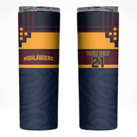 New Zealand Rugby Pacific Custom Skinny Tumbler Kahupeka Retro 2025 Taniko Motif