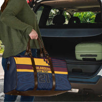 New Zealand Rugby Pacific Custom Travel Bag Kahupeka Retro 2025 Taniko Motif LT9 - Polynesian Pride