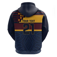 New Zealand Rugby Pacific Custom Zip Hoodie Kahupeka Retro 2025 Taniko Motif LT9 - Polynesian Pride