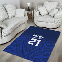 New Zealand Rugby Pacific Custom Area Rug Kahurangi Auckland All Blue