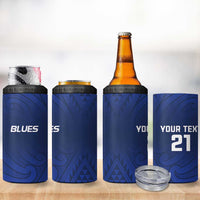 New Zealand Rugby Pacific Custom 4 in 1 Can Cooler Tumbler Kahurangi Auckland All Blue LT9 - Polynesian Pride
