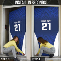 New Zealand Rugby Pacific Custom Door Cover Kahurangi Auckland All Blue LT9 - Polynesian Pride