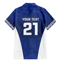 New Zealand Rugby Pacific Custom Family Matching Mermaid Dress and Hawaiian Shirt Kahurangi Auckland All Blue LT9 - Polynesian Pride