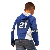 New Zealand Rugby Pacific Custom Kid Hoodie Kahurangi Auckland All Blue LT9 - Polynesian Pride