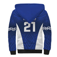 New Zealand Rugby Pacific Custom Sherpa Hoodie Kahurangi Auckland All Blue LT9 - Polynesian Pride