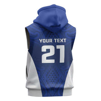 New Zealand Rugby Pacific Custom Sleeveless Hoodie Kahurangi Auckland All Blue LT9 - Polynesian Pride