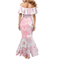 Japan Sakura Floral with Polynesian Vibe Family Matching Mermaid Dress and Hawaiian Shirt LT9 - Polynesian Pride