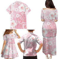 Japan Sakura Floral with Polynesian Vibe Family Matching Puletasi and Hawaiian Shirt LT9 - Polynesian Pride