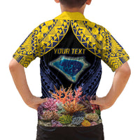 Tokelau Atafu Atoll Personalised Family Matching Off The Shoulder Long Sleeve Dress and Hawaiian Shirt Pacific Coral Reef Vibe LT9 - Polynesian Pride