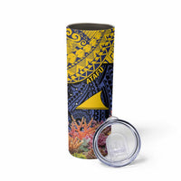 Tokelau Atafu Atoll Personalised Skinny Tumbler Pacific Coral Reef Vibe LT9 - Polynesian Pride