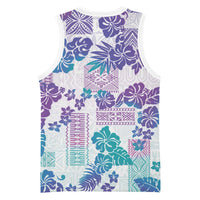 Vintage Hawaii Basketball Jersey Hibiscus Tapa Tribal With Hawaiian Quilt Pattern Purple LT9 - Polynesian Pride