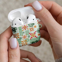 Hawaii Tapa Tribal AirPods Case With Hawaiian Quilt Pattern Green - Polynesian Pride