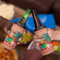Hawaii Mele Kalikimaka 4 in 1 Can Cooler Tumbler Surfing Santa Funny Christmas LT9 - Polynesian Pride