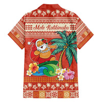 Hawaii Mele Kalikimaka Family Matching Puletasi and Hawaiian Shirt Surfing Santa Funny Christmas LT9 - Polynesian Pride