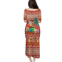 Hawaii Mele Kalikimaka Family Matching Puletasi and Hawaiian Shirt Surfing Santa Funny Christmas LT9 - Polynesian Pride