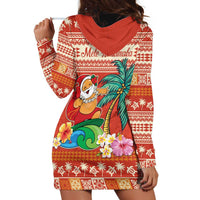 Hawaii Mele Kalikimaka Hoodie Dress Surfing Santa Funny Christmas LT9 - Polynesian Pride