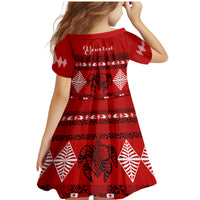 Personalised Tonga Kilisimasi Fiefia Family Matching Mermaid Dress and Hawaiian Shirt Merry Christmas with Turtle Ngatu Pattern LT9 - Polynesian Pride