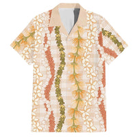 Hawaiian Ohia Lehua Lei Hawaiian Shirt Plaid Palaka Ahiehie Pattern - Polynesian Pride