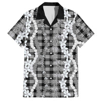 Hawaiian Ohia Lehua Lei Hawaiian Shirt Plaid Palaka Eleele Pattern - Polynesian Pride