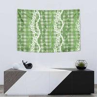 Hawaiian Ohia Lehua Lei Tapestry Plaid Palaka Omaomao Pattern - Polynesian Pride