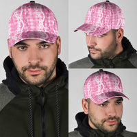 Hawaiian Ohia Lehua Lei Classic Cap Plaid Palaka Akala Pattern - Polynesian Pride