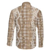 Hawaiian Ohia Lehua Lei Family Matching Summer Maxi Dress and Hawaiian Shirt Plaid Palaka Kalaihaahaa Pattern LT9 - Polynesian Pride