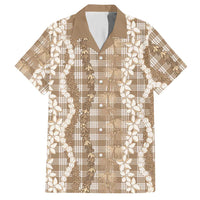 Hawaiian Ohia Lehua Lei Hawaiian Shirt Plaid Palaka Kalaihaahaa Pattern - Polynesian Pride