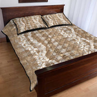Hawaiian Ohia Lehua Lei Quilt Bed Set Plaid Palaka Kalaihaahaa Pattern - Polynesian Pride