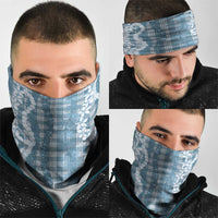 Hawaiian Ohia Lehua Lei Neck Gaiter Plaid Palaka Uliuli Omaomao Pattern - Polynesian Pride