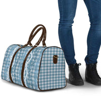 Hawaiian Ohia Lehua Lei Travel Bag Plaid Palaka Uliuli Omaomao Pattern - Polynesian Pride