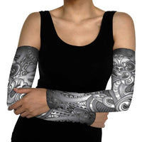 Aotearoa Maori Hei Tiki Arm Sleeves Kiwikiwi Kowhaiwhai Puhoro Motif LT9 - Polynesian Pride