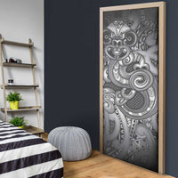Aotearoa Maori Hei Tiki Door Cover Kiwikiwi Kowhaiwhai Puhoro Motif LT9 - Polynesian Pride