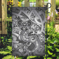 Aotearoa Maori Hei Tiki Garden Flag Kiwikiwi Kowhaiwhai Puhoro Motif