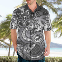 Aotearoa Maori Hei Tiki Hawaiian Shirt Kiwikiwi Kowhaiwhai Puhoro Motif LT9 - Polynesian Pride