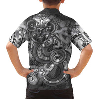 Aotearoa Maori Hei Tiki Hawaiian Shirt Kiwikiwi Kowhaiwhai Puhoro Motif LT9 - Polynesian Pride
