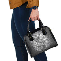 Aotearoa Maori Hei Tiki Shoulder Handbag Kiwikiwi Kowhaiwhai Puhoro Motif