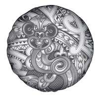 Aotearoa Maori Hei Tiki Spare Tire Cover Kiwikiwi Kowhaiwhai Puhoro Motif LT9 - Polynesian Pride