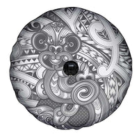 Aotearoa Maori Hei Tiki Spare Tire Cover Kiwikiwi Kowhaiwhai Puhoro Motif LT9 - Polynesian Pride
