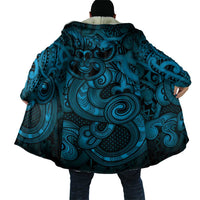 Aotearoa Maori Hei Tiki Cloak Kikorangi Kowhaiwhai Puhoro Motif