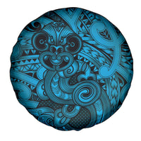 Aotearoa Maori Hei Tiki Spare Tire Cover Kikorangi Kowhaiwhai Puhoro Motif LT9 - Polynesian Pride