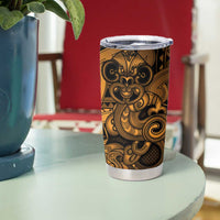 Aotearoa Maori Hei Tiki Tumbler Cup Koura Kowhaiwhai Puhoro Motif LT9 - Polynesian Pride