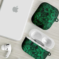 Aotearoa Maori Hei Tiki AirPods Case Kakariki Kowhaiwhai Puhoro Motif LT9 - Polynesian Pride