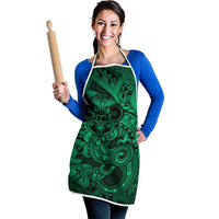 Aotearoa Maori Hei Tiki Apron Kakariki Kowhaiwhai Puhoro Motif