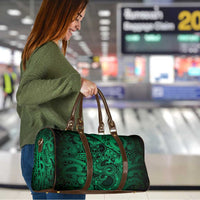 Aotearoa Maori Hei Tiki Travel Bag Kakariki Kowhaiwhai Puhoro Motif LT9 - Polynesian Pride