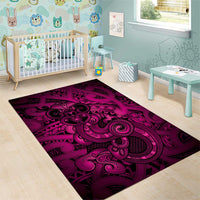 Aotearoa Maori Hei Tiki Area Rug Mawhero Kowhaiwhai Puhoro Motif LT9 - Polynesian Pride