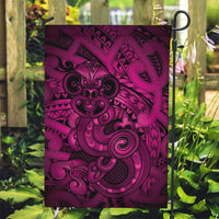 Aotearoa Maori Hei Tiki Garden Flag Mawhero Kowhaiwhai Puhoro Motif
