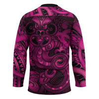 Aotearoa Maori Hei Tiki Hockey Jersey Mawhero Kowhaiwhai Puhoro Motif LT9 - Polynesian Pride
