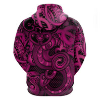 Aotearoa Maori Hei Tiki Hoodie Mawhero Kowhaiwhai Puhoro Motif LT9 - Polynesian Pride