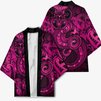Aotearoa Maori Hei Tiki Kimono Mawhero Kowhaiwhai Puhoro Motif LT9 - Polynesian Pride